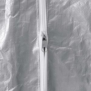 vidaXL Rastrelliera per Legna con Copertura Antipioggia 150x25x150 cm