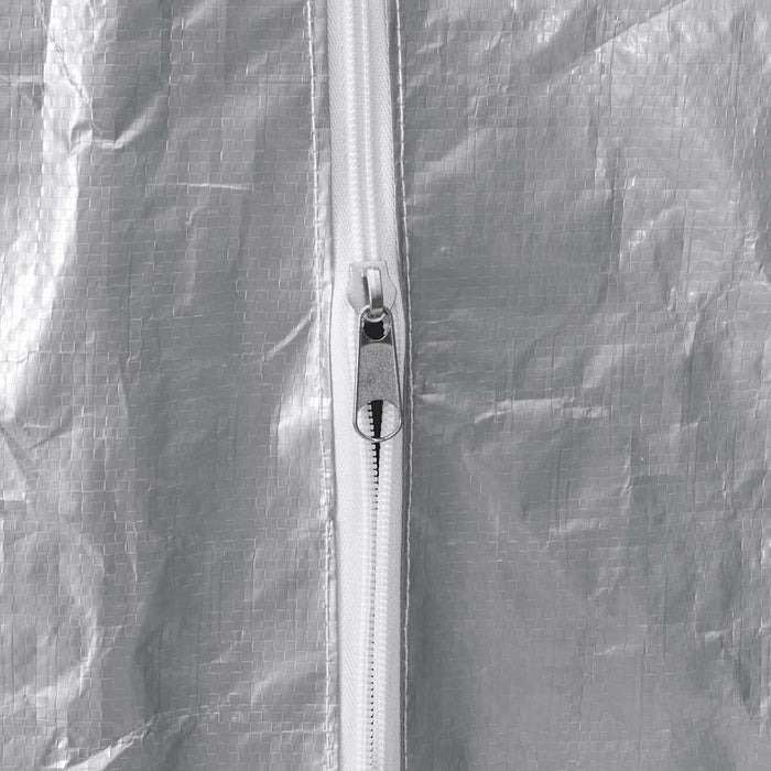 vidaXL Rastrelliera per Legna con Copertura Antipioggia 150x25x150 cm