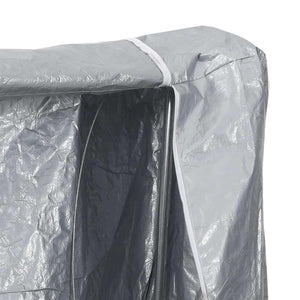 vidaXL Rastrelliera per Legna con Copertura Antipioggia 150x25x150 cm