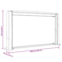vidaXL Rastrelliera per Legna con Copertura Antipioggia 150x25x150 cm