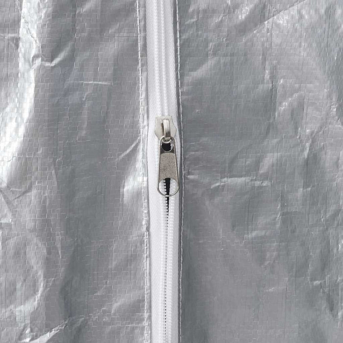 vidaXL Rastrelliera per Legna con Filo d'Acciaio Acciaio Zincato