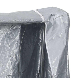 vidaXL Rastrelliera per Legna con Filo d'Acciaio Acciaio Zincato