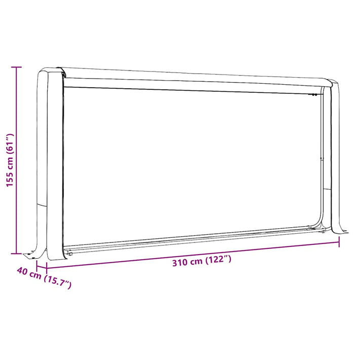 vidaXL Rastrelliera per Legna con Filo d'Acciaio Acciaio Zincato