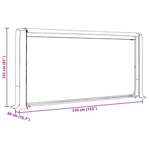 Rastrelliera per Legna con Filo d'Acciaio Acciaio Zincato 4100712