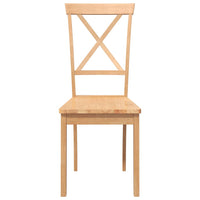 Sedie da Pranzo 2 pz in Legno Massello di Hevea 4102404