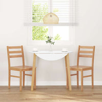 Sedie da Pranzo 2 pz in Legno Massello di Hevea 4102420