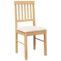 Sedie da Pranzo con Cuscini 2 pz in Legno Massello di Hevea 4102427