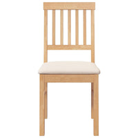 Sedie da Pranzo con Cuscini 2 pz in Legno Massello di Hevea 4102427