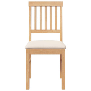 Sedie da Pranzo con Cuscini 2 pz in Legno Massello di Hevea 4102427