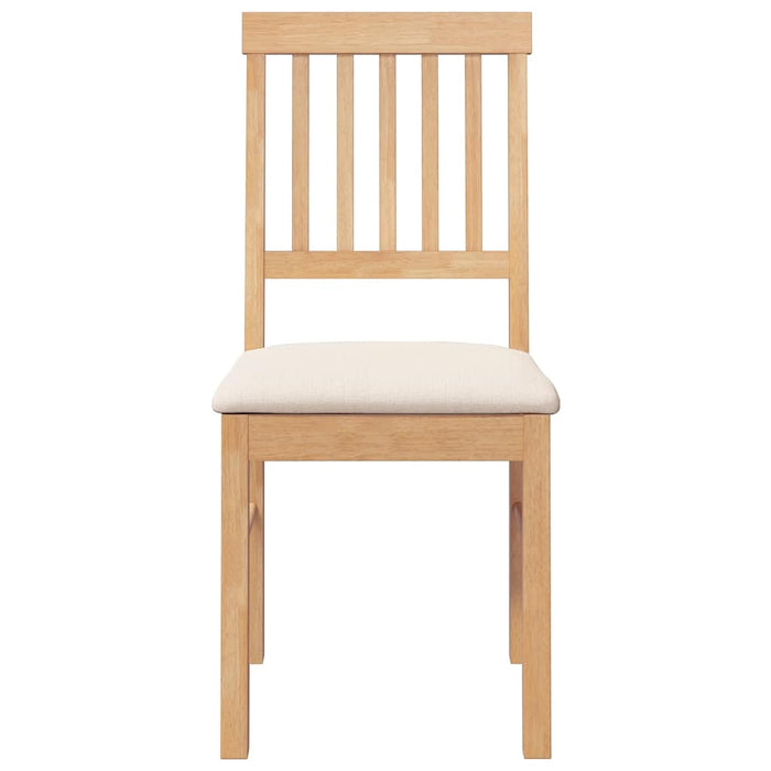 Sedie da Pranzo con Cuscini 2 pz in Legno Massello di Hevea 4102427
