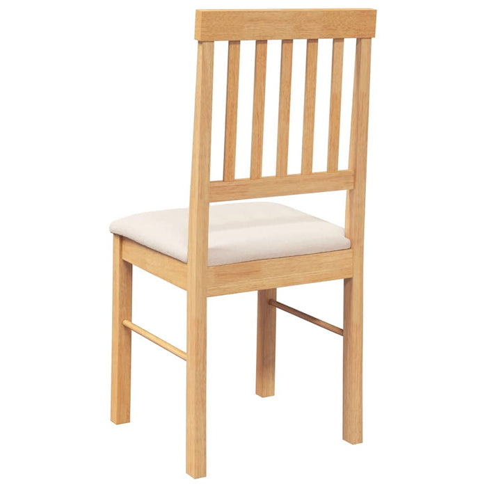 Sedie da Pranzo con Cuscini 2 pz in Legno Massello di Hevea 4102427