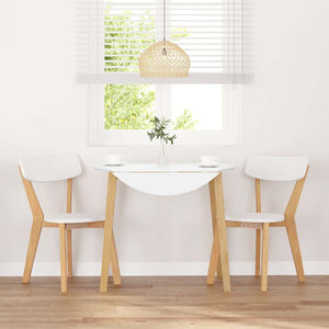 Sedie da Pranzo 2 pz in Legno Massello di Hevea