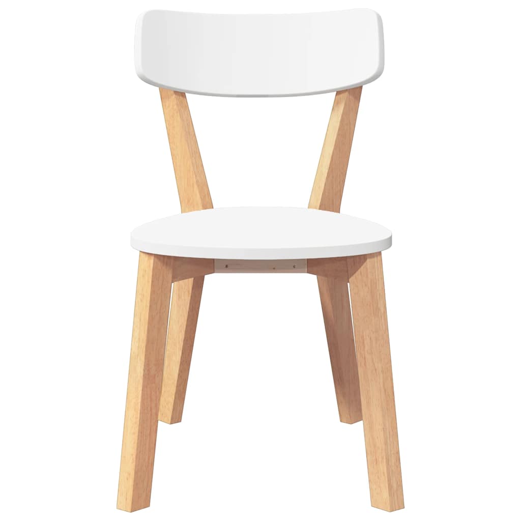 Sedie da Pranzo 2 pz in Legno Massello di Hevea 4102434