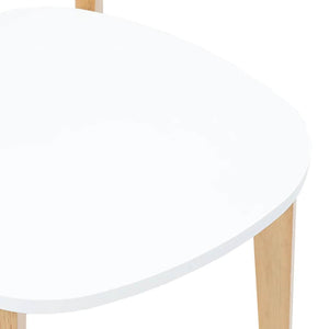 Sedie da Pranzo 2 pz in Legno Massello di Hevea