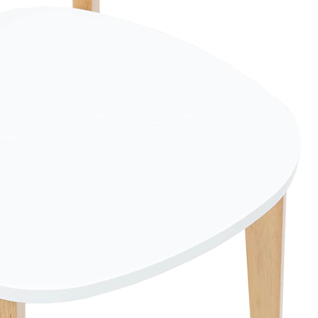 Sedie da Pranzo 2 pz in Legno Massello di Hevea 4102434