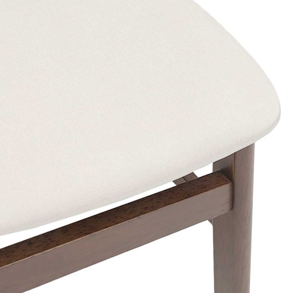 Sedie da Pranzo con Cuscini 2pz Marrone Legno Massello di Hevea