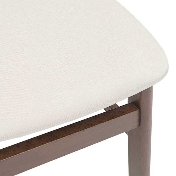 Sedie da Pranzo con Cuscini 2pz Marrone Legno Massello di Hevea 4102435