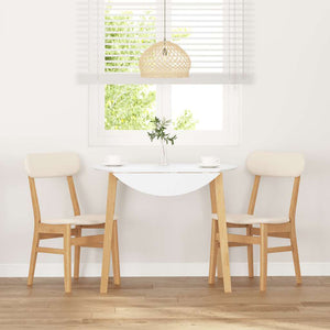 Sedie da Pranzo con Cuscini 2 pz in Legno Massello di Hevea