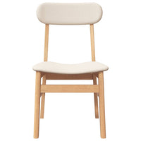 Sedie da Pranzo con Cuscini 2 pz in Legno Massello di Hevea 4102437