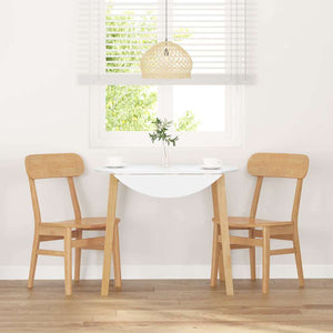 Sedie da Pranzo 2 pz in Legno Massello di Hevea 4102438