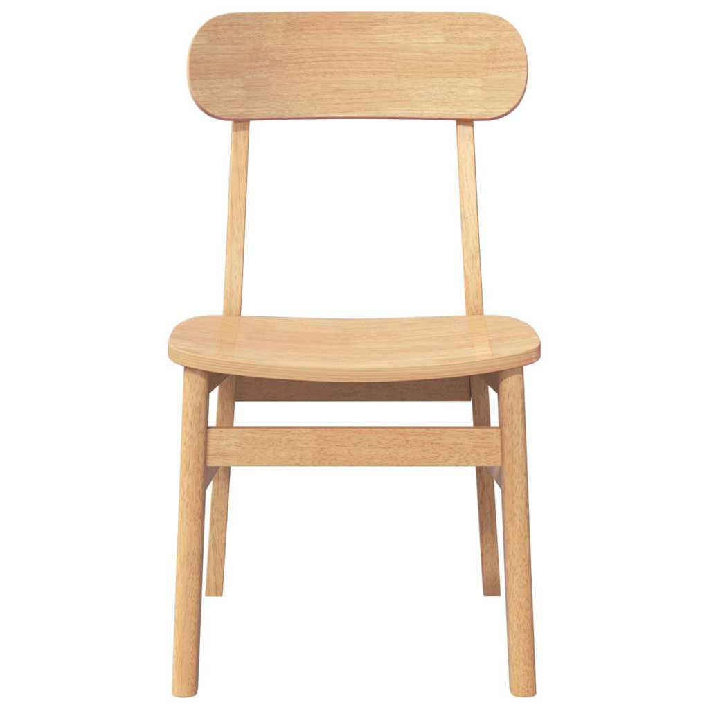 Sedie da Pranzo 2 pz in Legno Massello di Hevea 4102438