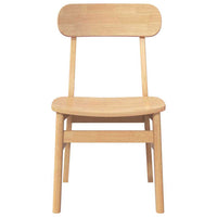 Sedie da Pranzo 2 pz in Legno Massello di Hevea 4102438