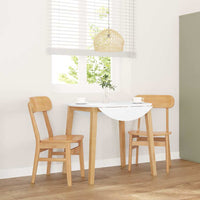 Sedie da Pranzo 2 pz in Legno Massello di Hevea 4102438