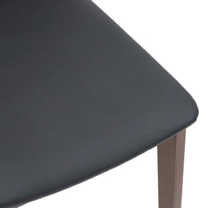 Sedie da Pranzo con Cuscini 2pz Marrone Legno Massello di Hevea 4102444