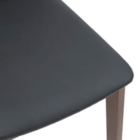 vidaXL Sedie da Pranzo con Cuscini 2pz Marrone Legno Massello di Hevea