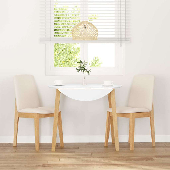 vidaXL Sedie da Pranzo con Cuscini 2 pz in Legno Massello di Hevea