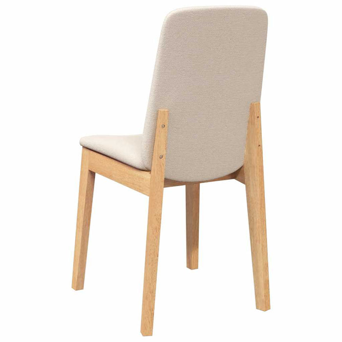 Sedie da Pranzo con Cuscini 2 pz in Legno Massello di Hevea 4102445