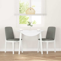 vidaXL Sedie da Pranzo con Cuscini 2 pz Bianco Legno Massello di Hevea