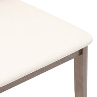 Sedie da Pranzo con Cuscini 2pz Marrone Legno Massello di Hevea