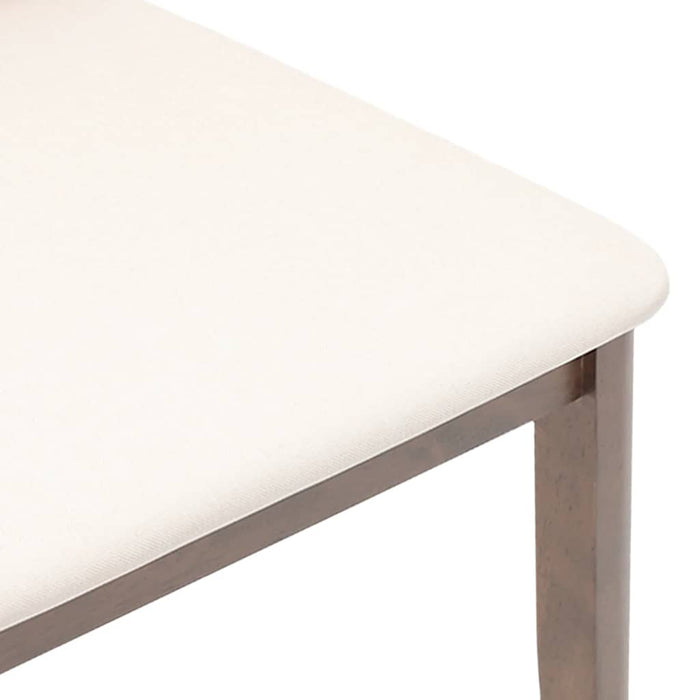 Sedie da Pranzo con Cuscini 2pz Marrone Legno Massello di Hevea