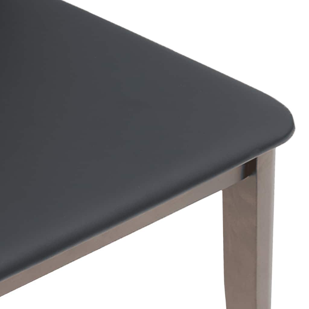 Sedie da Pranzo con Cuscini 2pz Marrone Legno Massello di Hevea