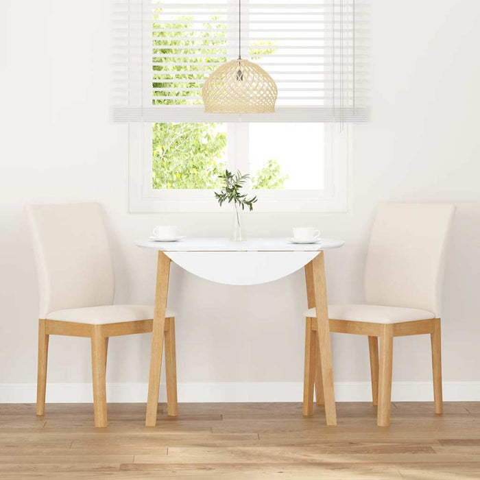 vidaXL Sedie da Pranzo con Cuscini 2 pz in Legno Massello di Hevea