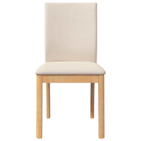 vidaXL Sedie da Pranzo con Cuscini 2 pz in Legno Massello di Hevea