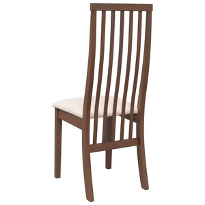 vidaXL Sedie da Pranzo con Cuscini 2pz Marrone Legno Massello di Hevea