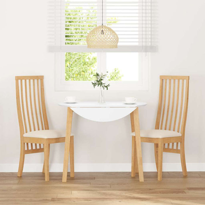 Sedie da Pranzo con Cuscini 2 pz in Legno Massello di Hevea 4102455