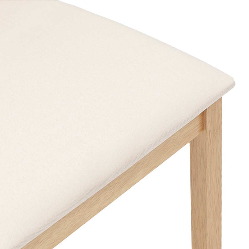 Sedie da Pranzo con Cuscini 2 pz in Legno Massello di Hevea 4102455