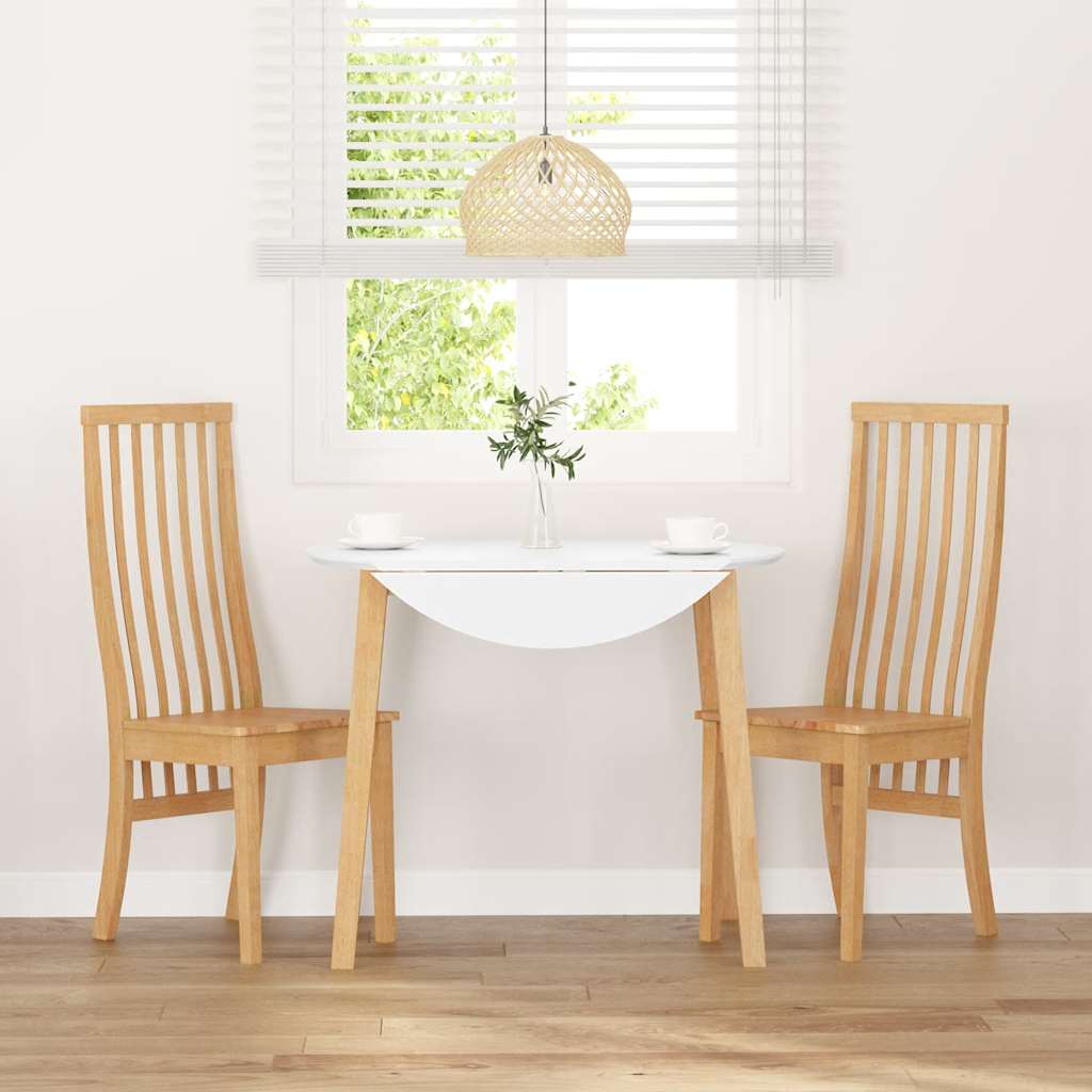 Sedie da Pranzo 2 pz in Legno Massello di Hevea 4102456