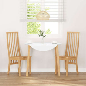 Sedie da Pranzo 2 pz in Legno Massello di Hevea 4102456