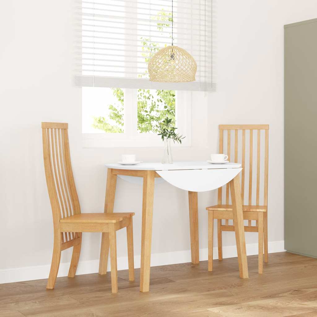 Sedie da Pranzo 2 pz in Legno Massello di Hevea 4102456