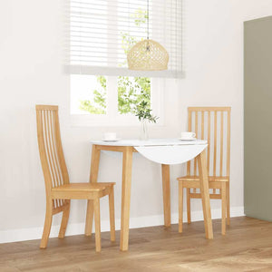 Sedie da Pranzo 2 pz in Legno Massello di Hevea 4102456