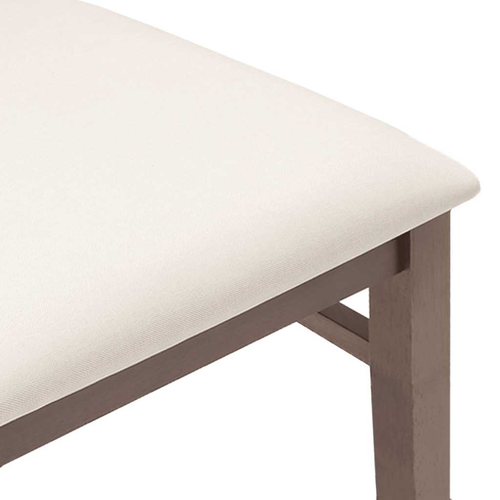 Sedie da Pranzo con Cuscini 2pz Marrone Legno Massello di Hevea