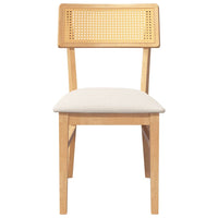 Sedie da Pranzo con Cuscini 2 pz in Legno Massello di Hevea 4102463