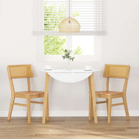 vidaXL Sedie da Pranzo 2 pz in Legno Massello di Hevea