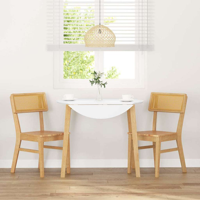 Sedie da Pranzo 2 pz in Legno Massello di Hevea 4102464