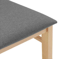 Sedie da Pranzo con Cuscini 2 pz in Legno Massello di Hevea 4102465