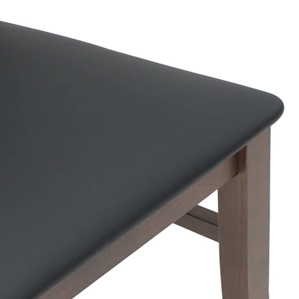 vidaXL Sedie da Pranzo con Cuscini 2pz Marrone Legno Massello di Hevea